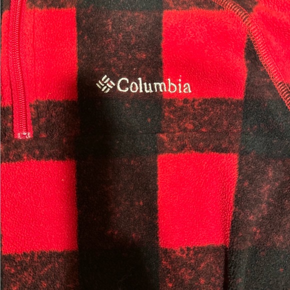 Columbia Red Check Pullover, size youth small (6-7) - Picture 2 of 4